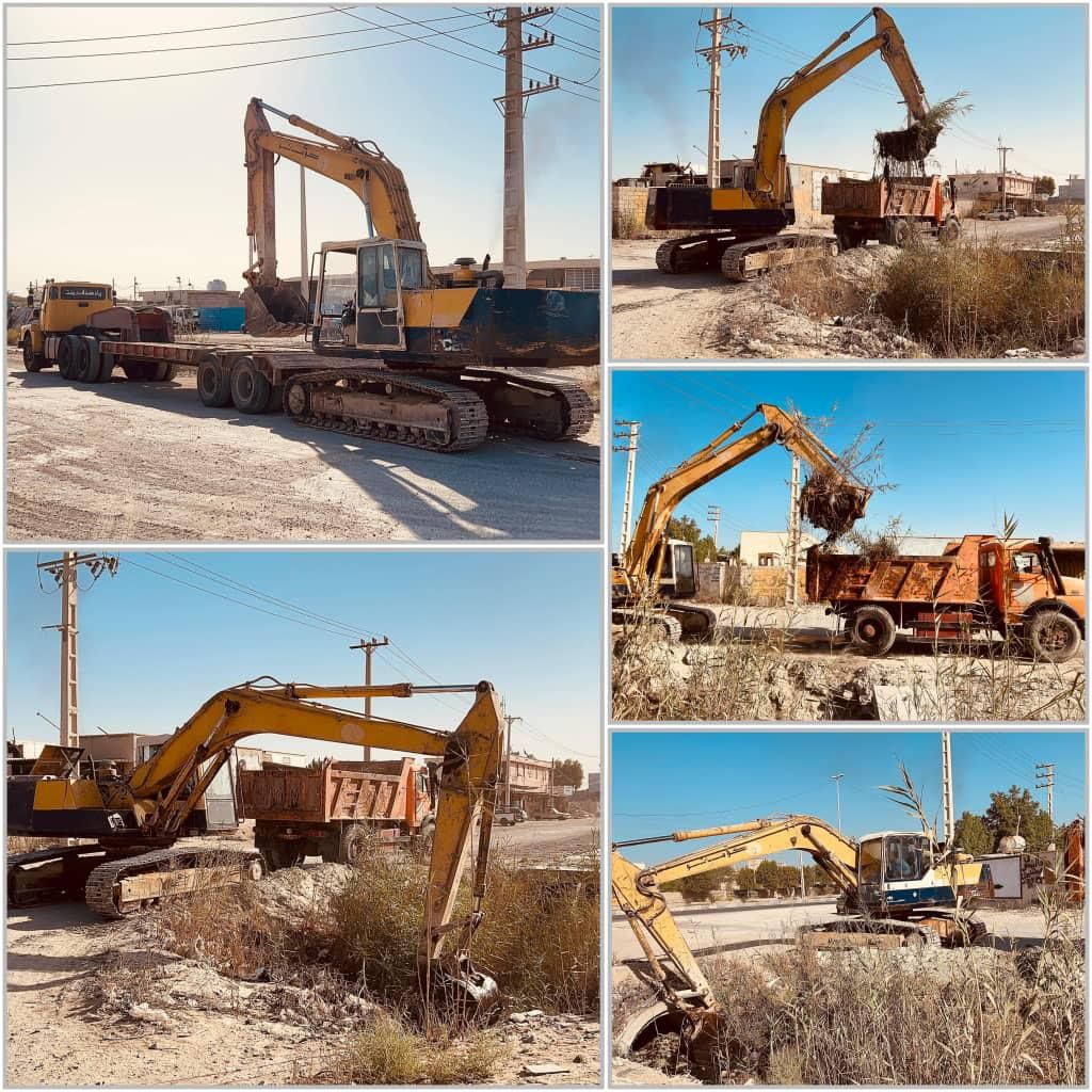 آغاز عملیات گسترده لایروبی کانال‌های آب‌های سطحی در بوشهر